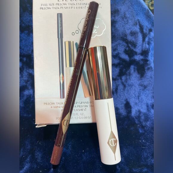 Charlotte Tilbury Pillow talk Dreamy Eye Duo NIB full sz Eyeliner/Mini mascara - Picture 2 of 3